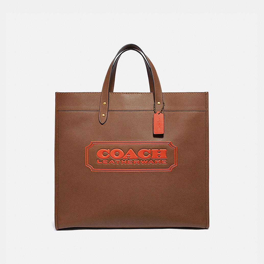 COACH: Field Tote 40 With Badge