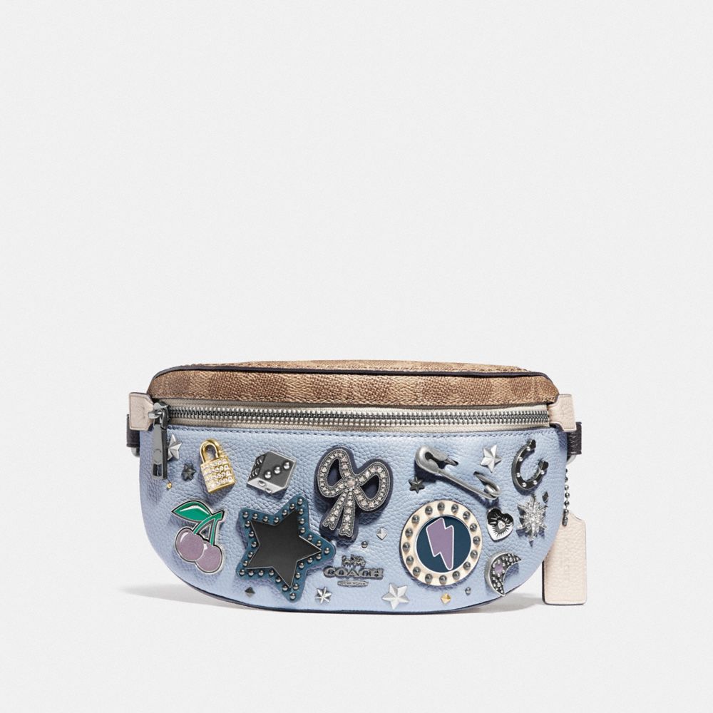 Belt Bag With Signature Canvas Detail and Souvenir Pins COACH