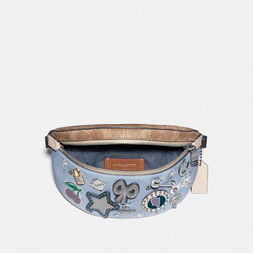 Belt Bag With Signature Canvas Detail and Souvenir Pins COACH