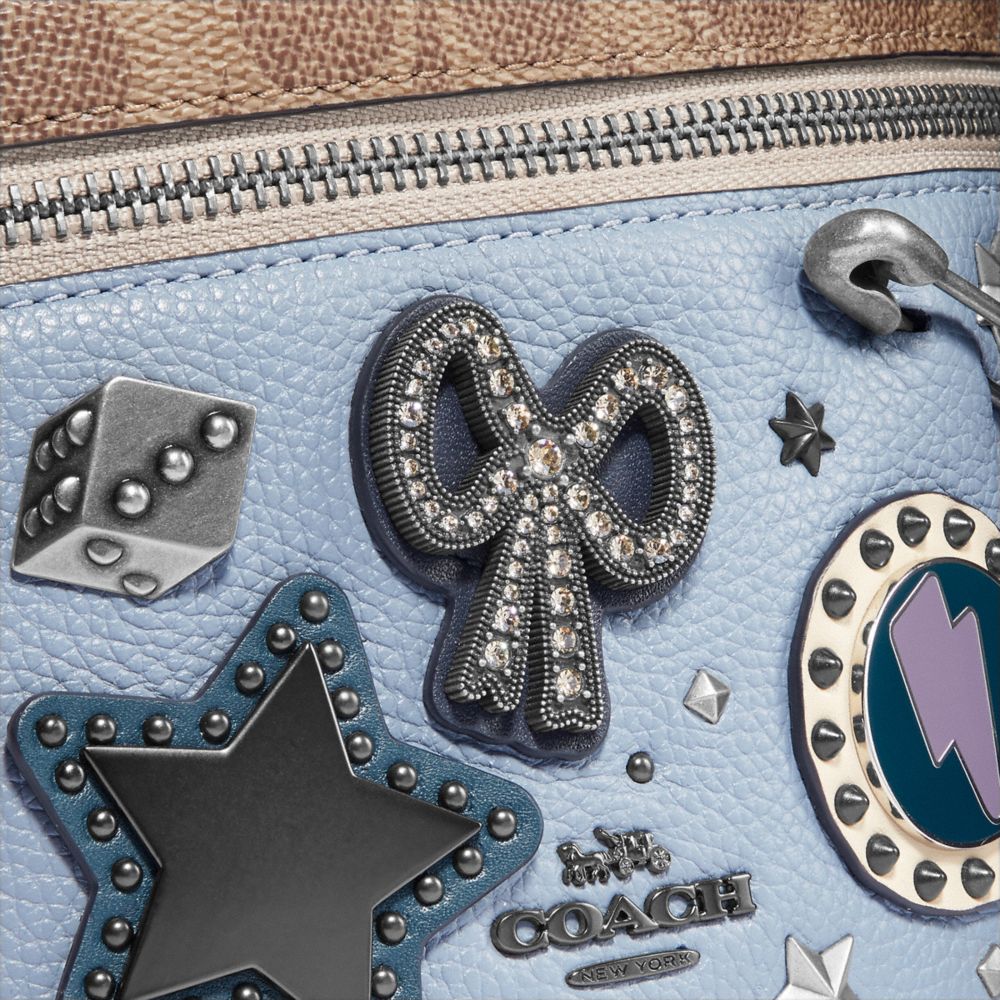 Belt Bag With Signature Canvas Detail and Souvenir Pins COACH