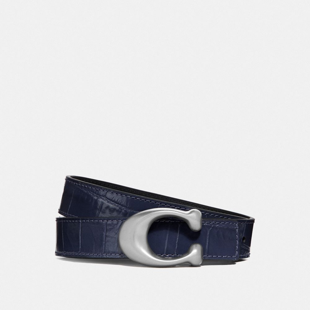women's coach leather belts