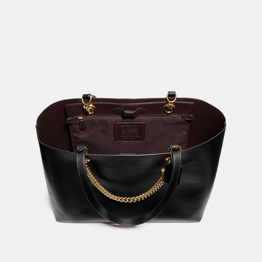 coach purse with chain handles