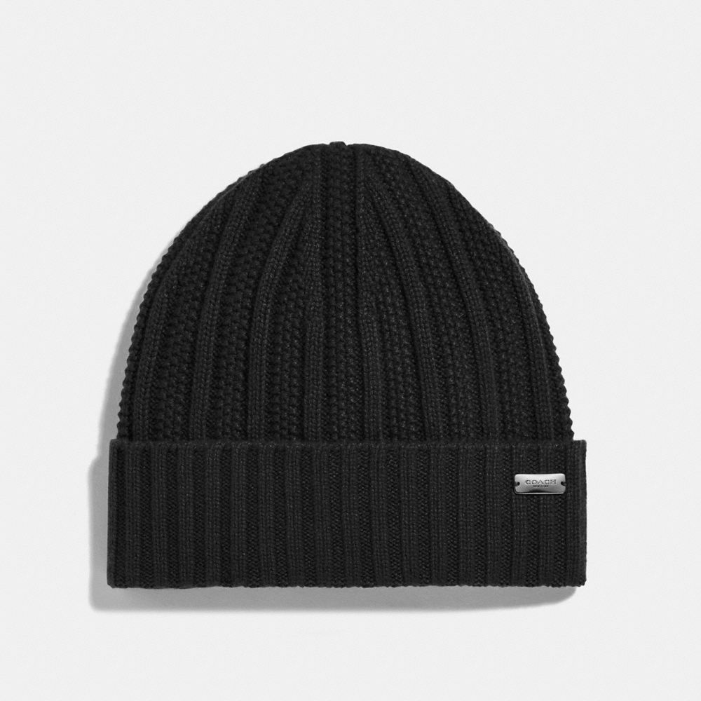 coach cashmere beanie