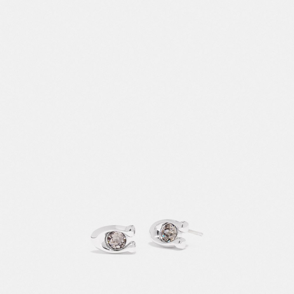 stone stud earrings