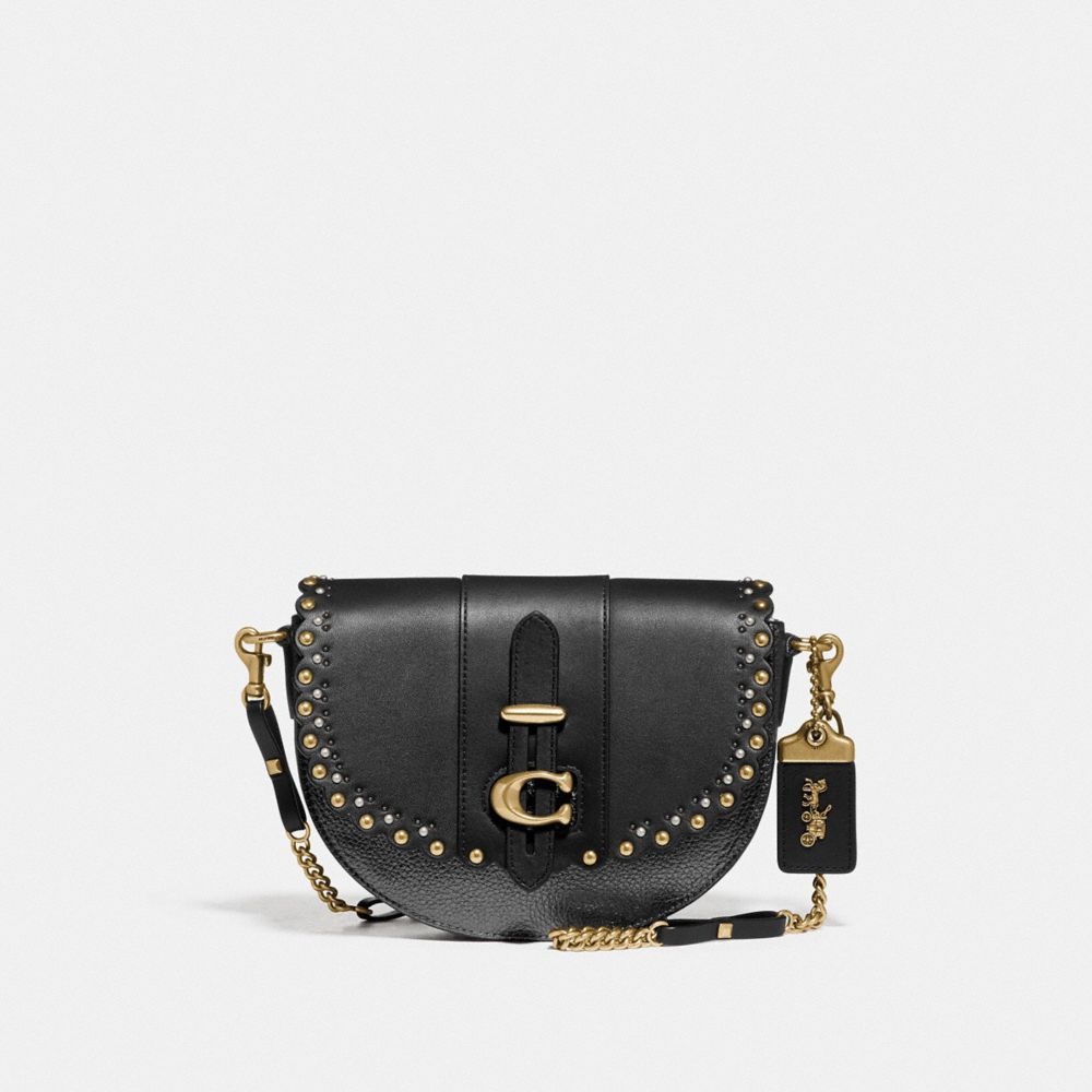 coach bag with rivets