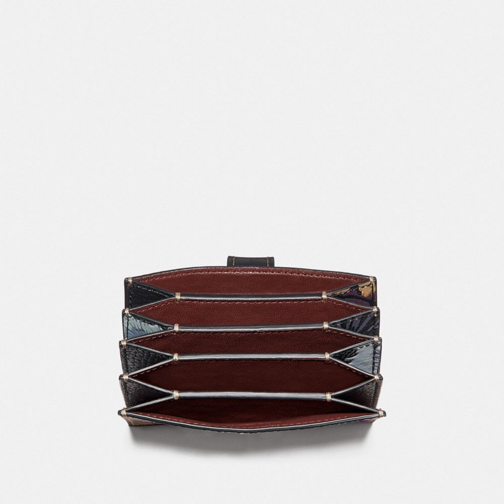 Accordion Card Case in Signature Canvas With Kaffe Fassett Print COACH