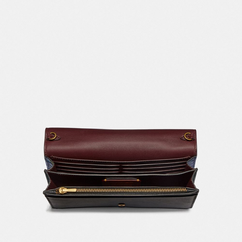 CALLIE FOLDOVER CHAIN CLUTCH IN SIGNATURE CANVAS WITH KAFFE FASSETT PRINT - Alternate View 2