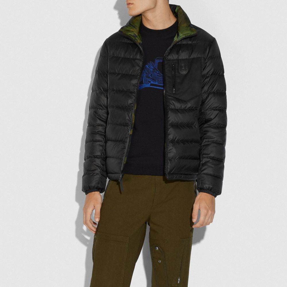 coach black puffer jacket