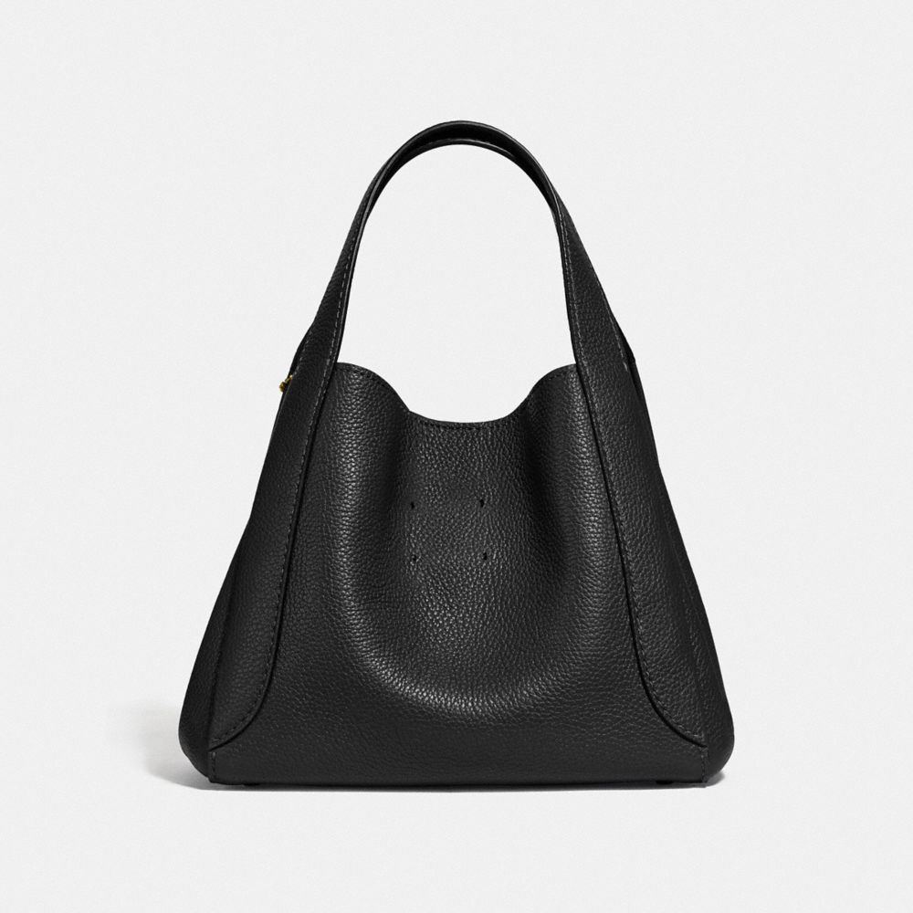 Coach Hadley Leather Hobo Bag Black Literacy Basics