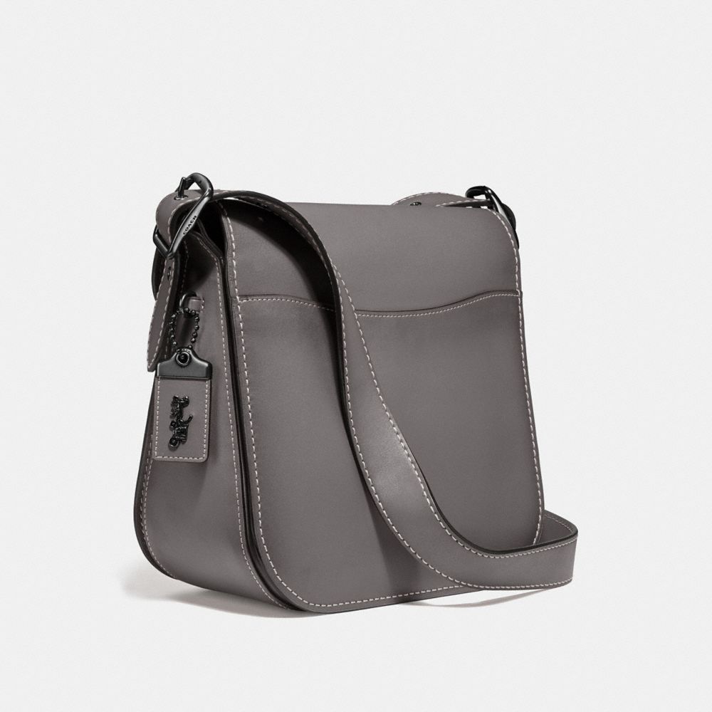 gray shoulder purse