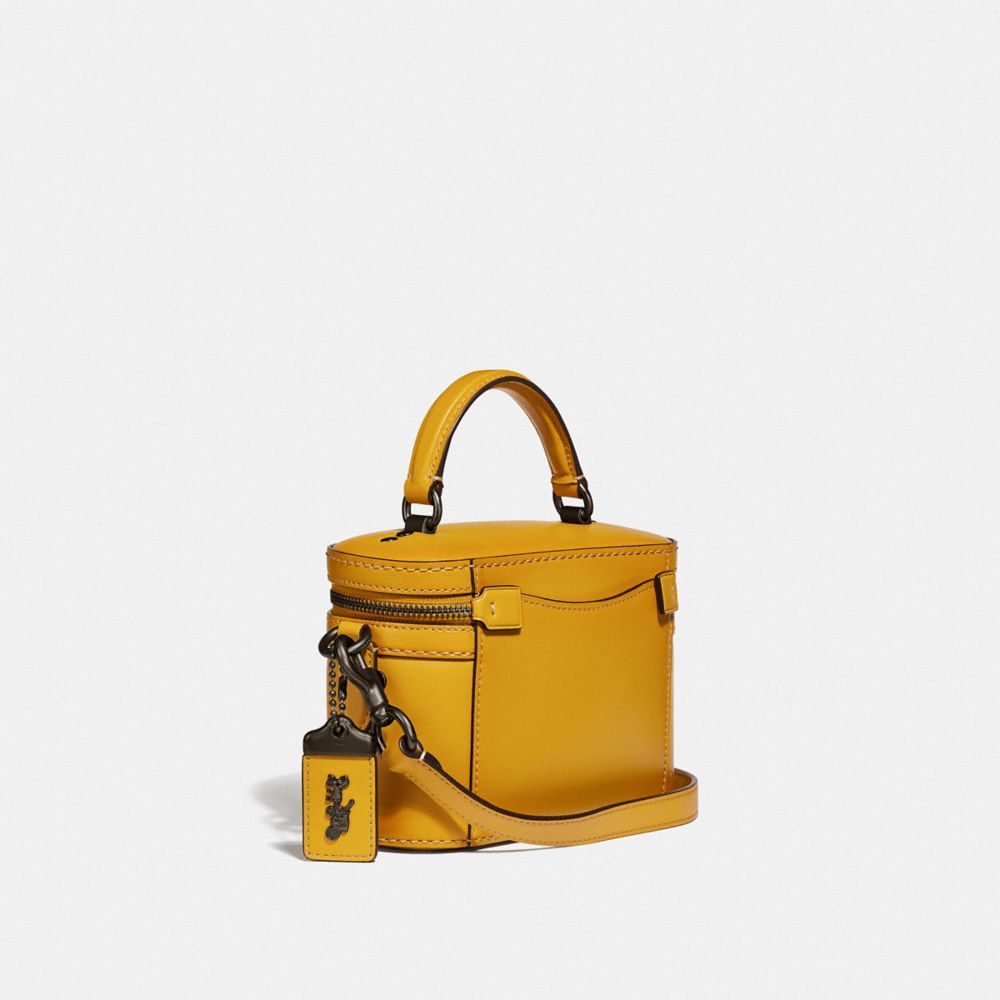 coach mustard yellow handbag