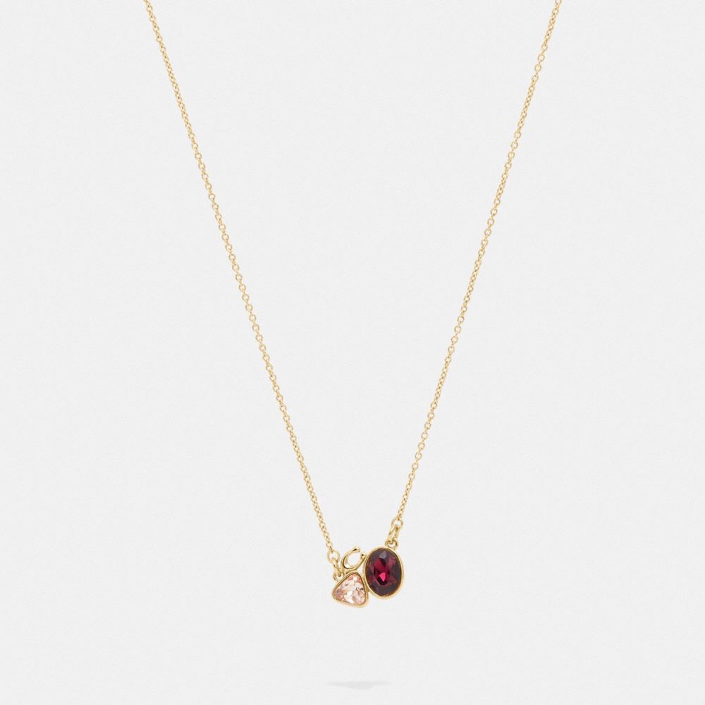 SIGNATURE CRYSTAL CLUSTER SLIDER NECKLACE