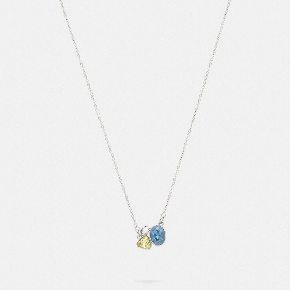 SIGNATURE CRYSTAL CLUSTER SLIDER NECKLACE