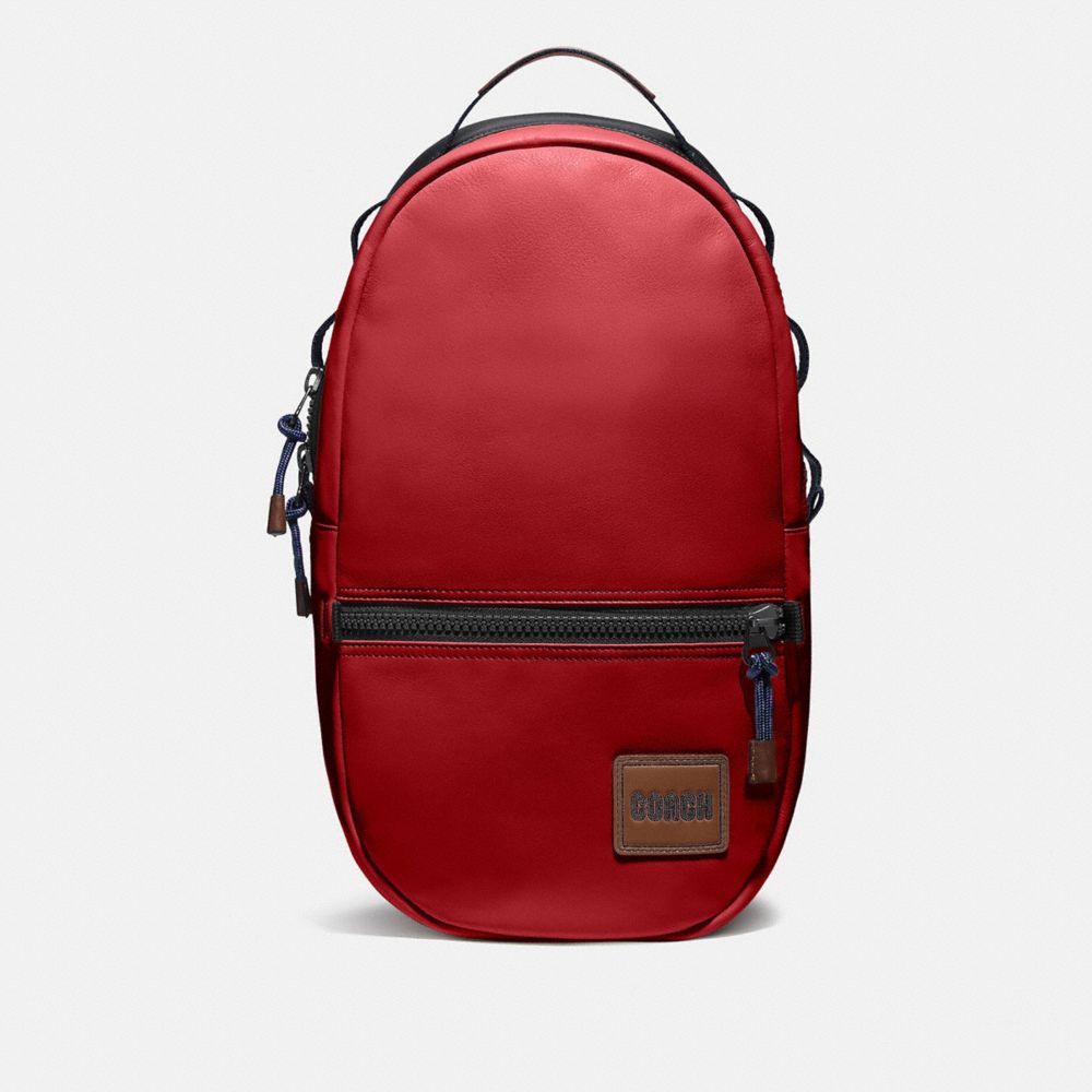 mens red backpack