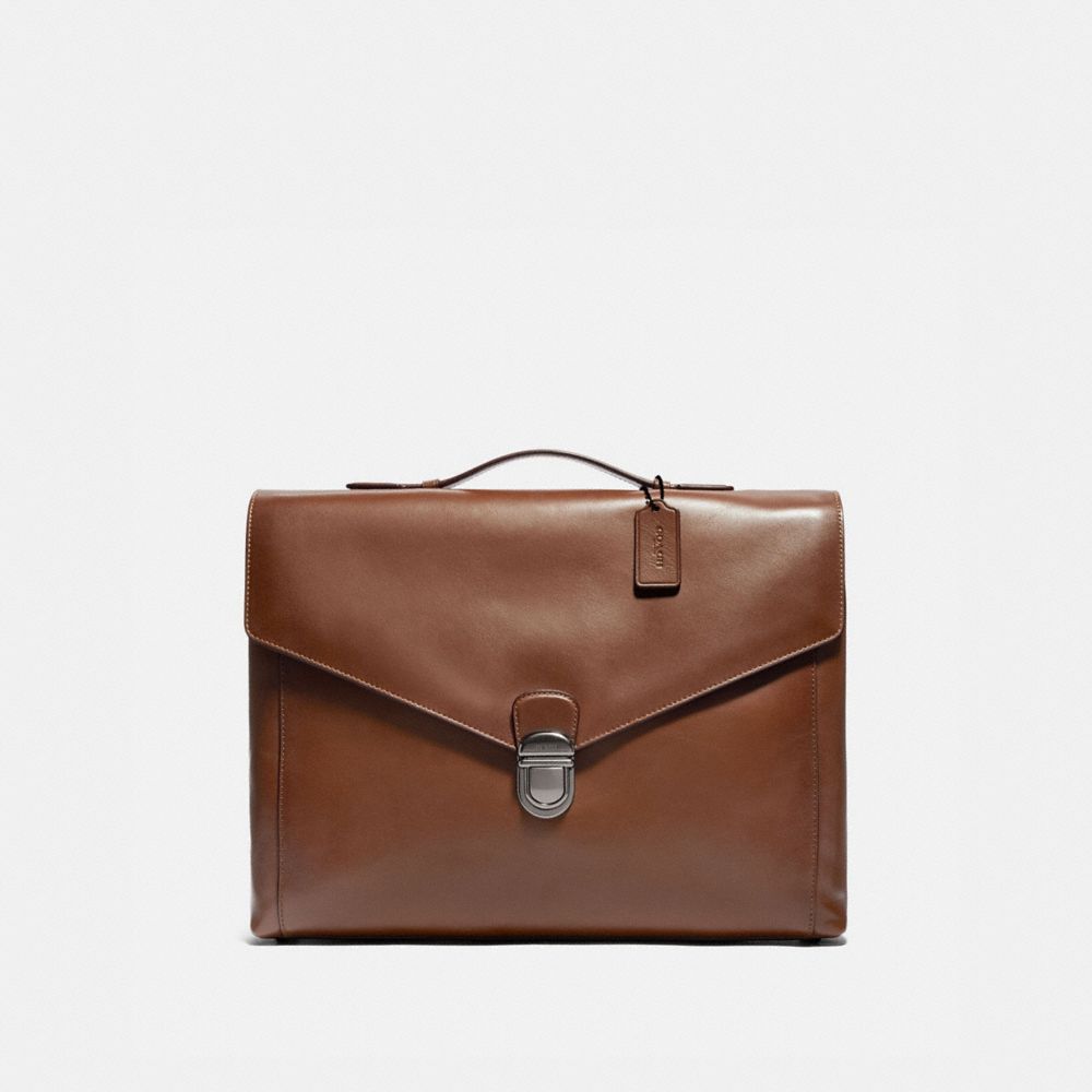 leather briefcase with lock