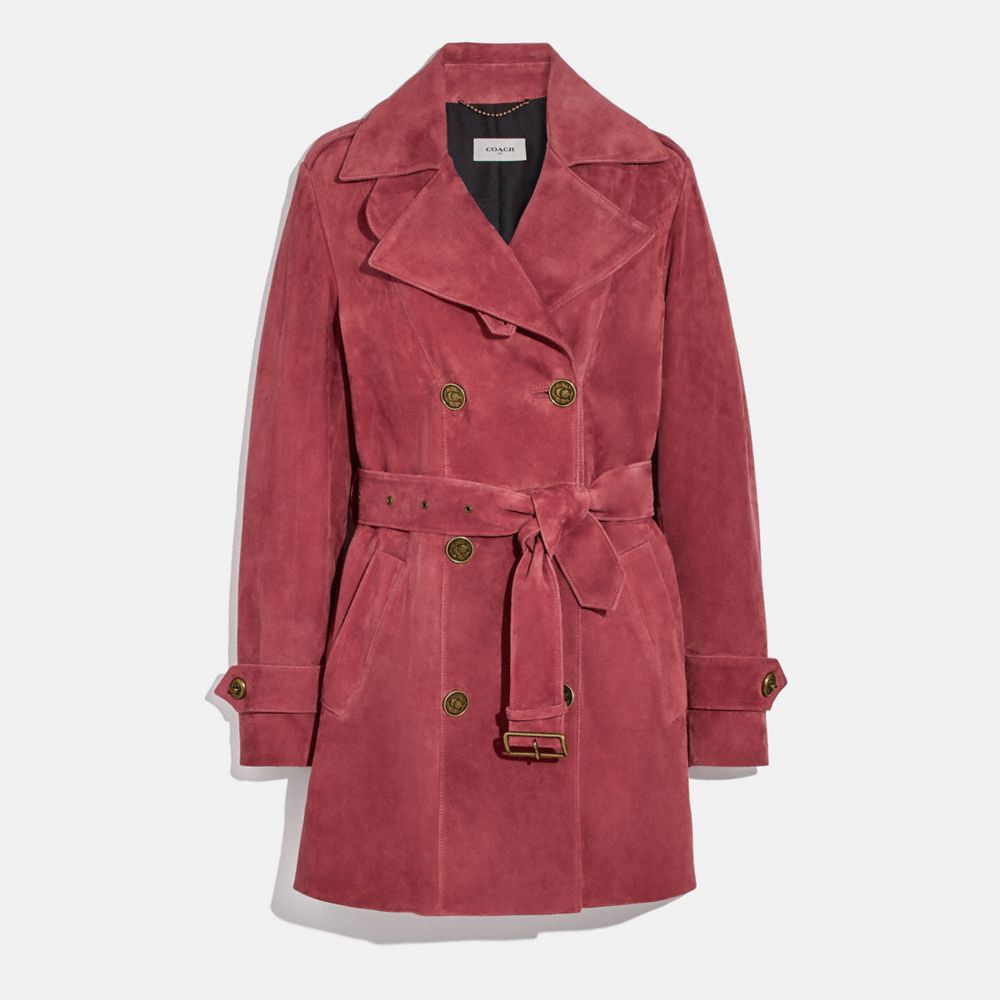 coach trench coat short