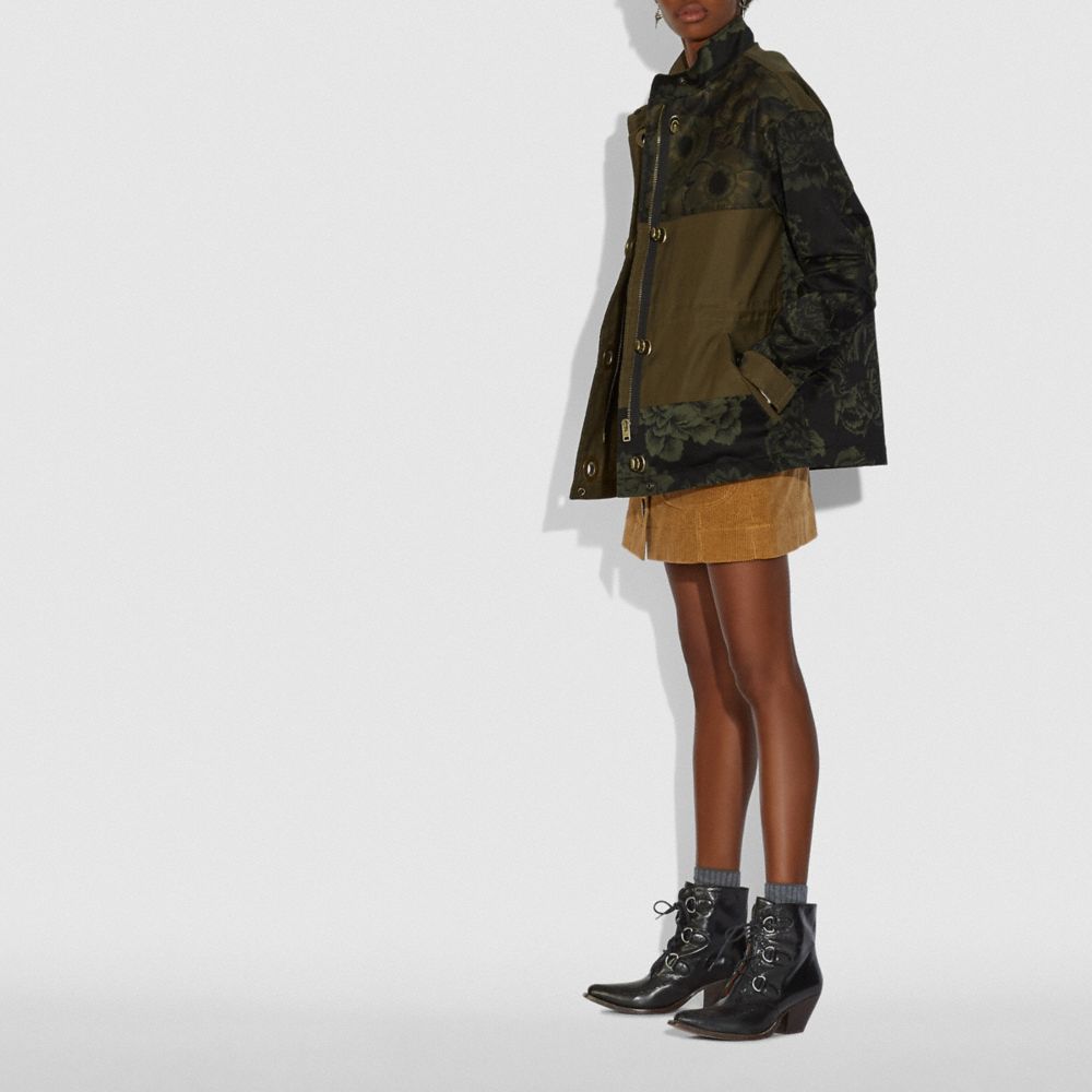 Patchwork Parka With Kaffe Fassett Print And Removable Shearling Liner