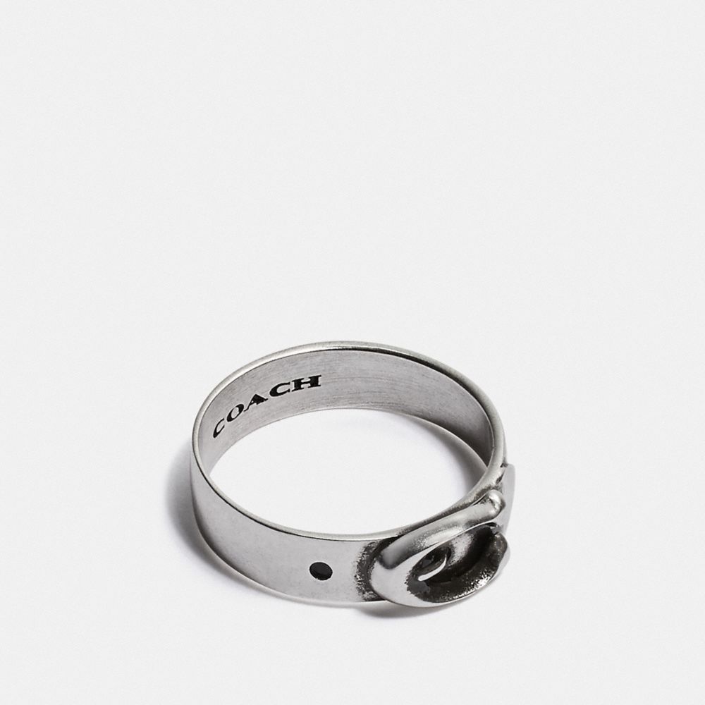 COACH Signature Buckle Ring