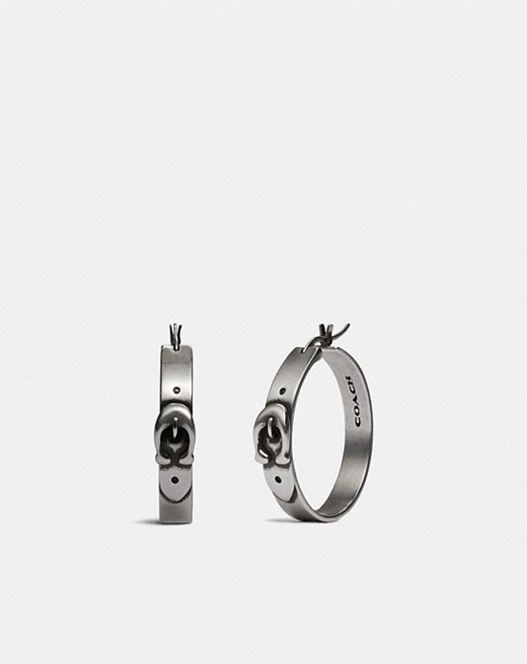 signature buckle hoop earrings silver 95€ Almost Gone Select Your 