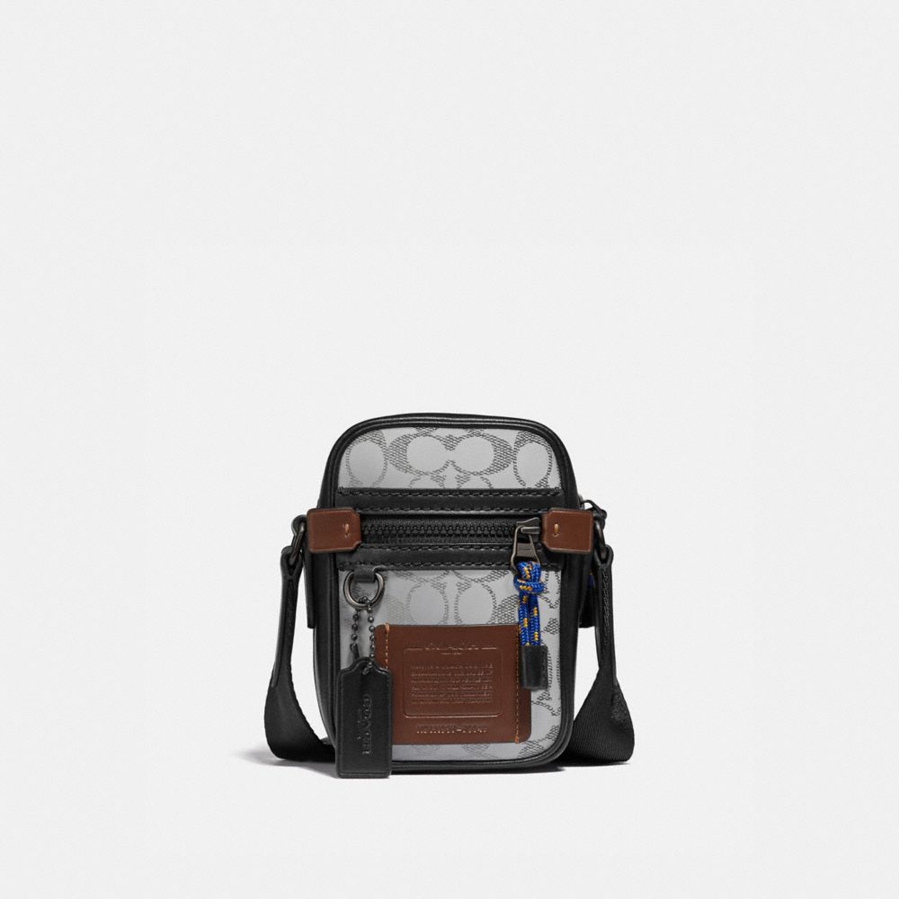 coach flight bag black