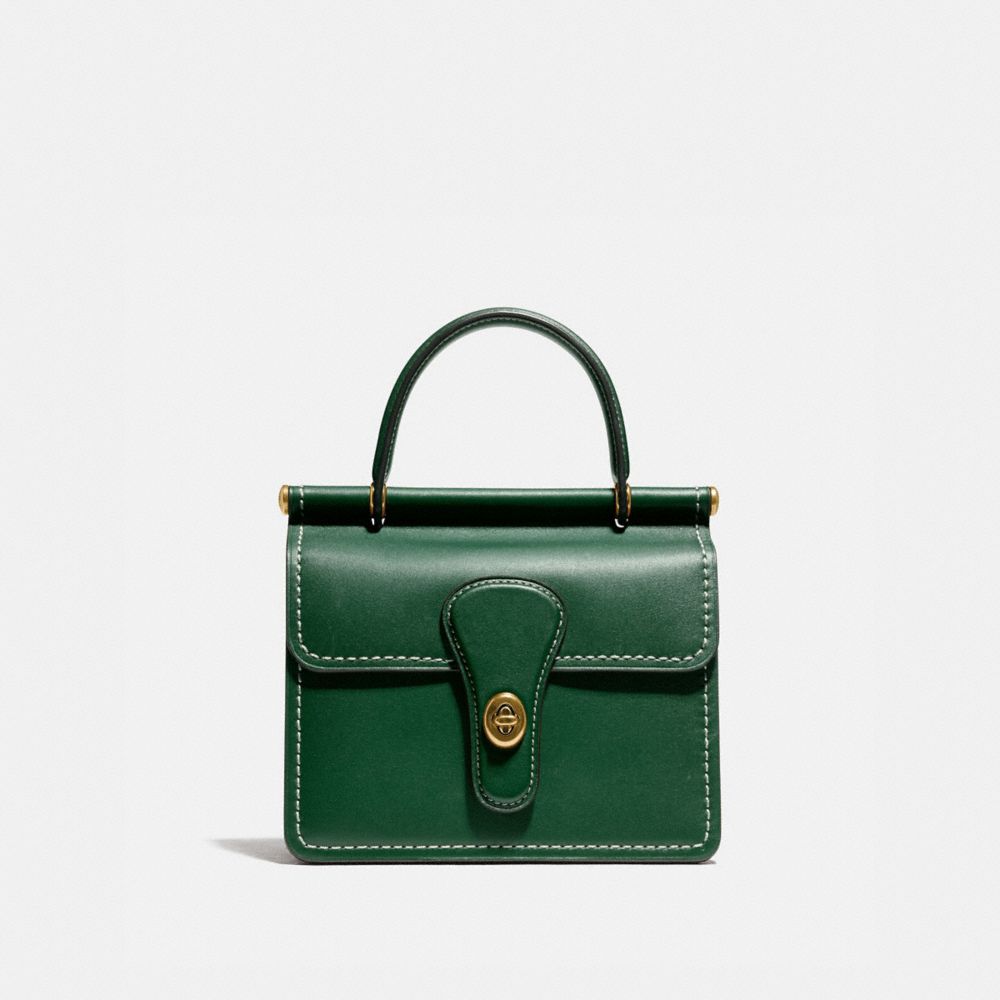 coach green handbag