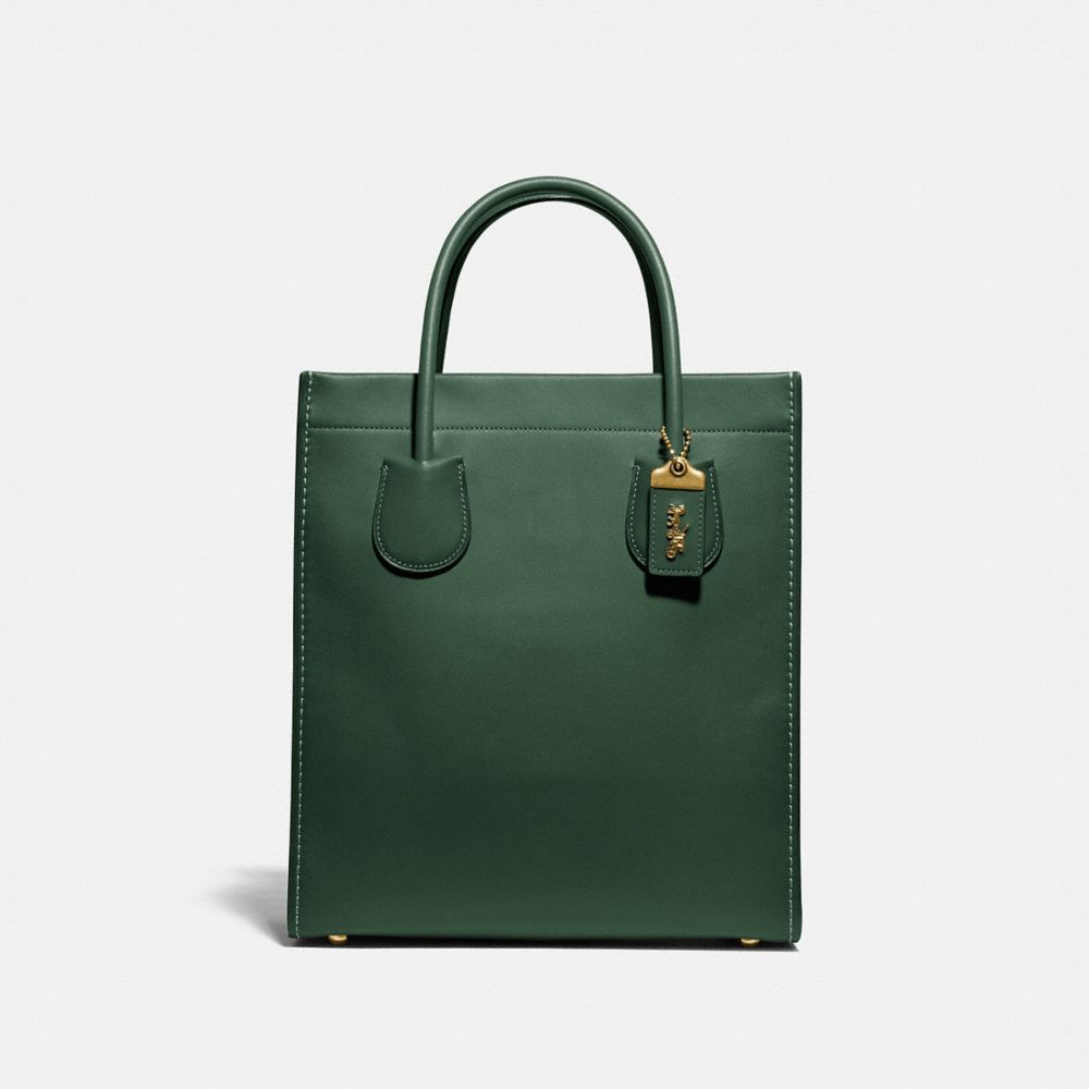 coach green tote