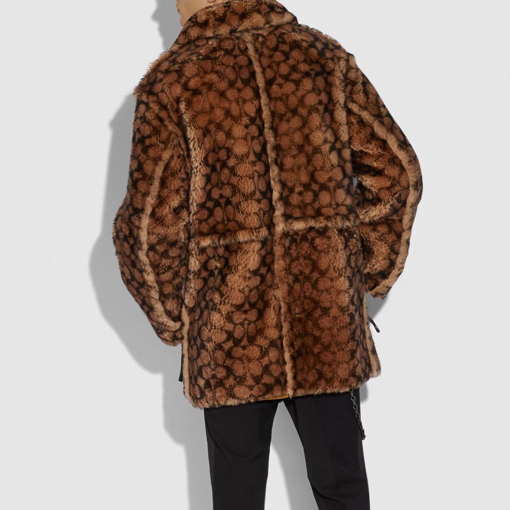 Signature Shearling Coat COACH