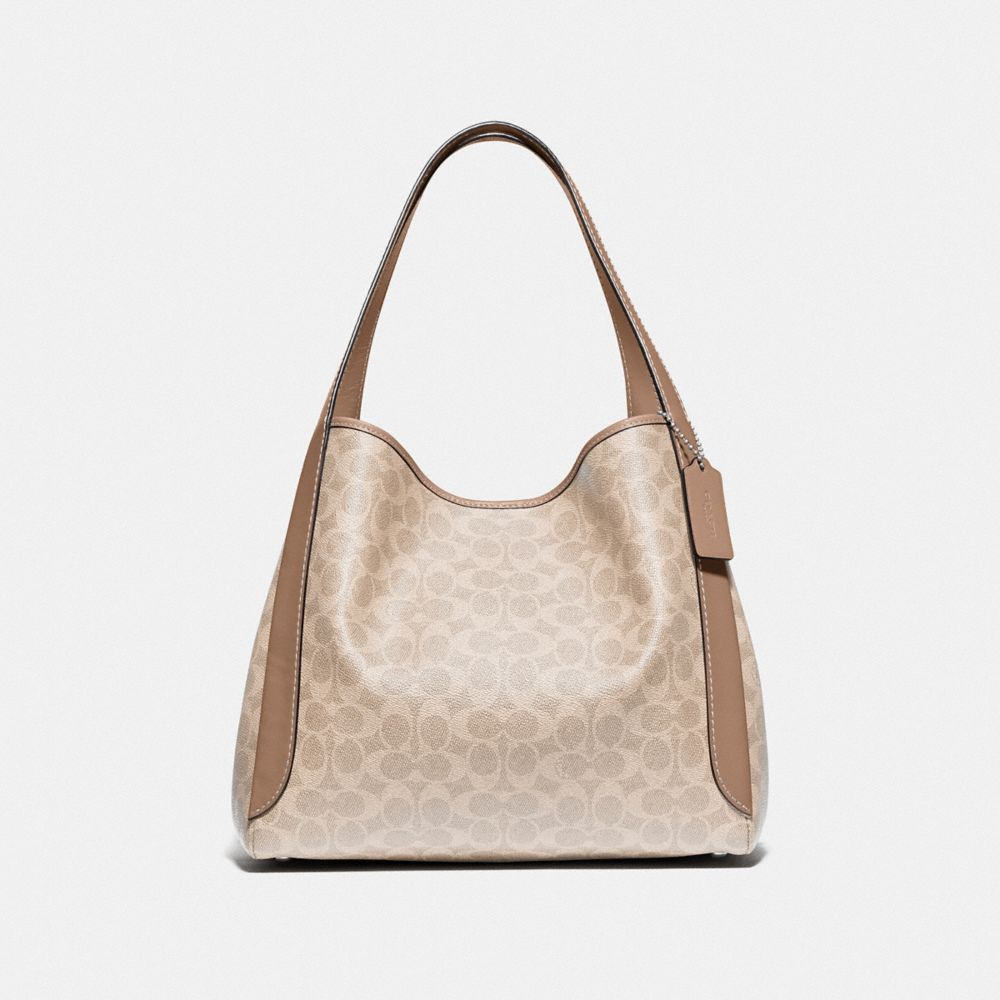 Coach 79251 Hadley Hobo 21 In Signature Canvas Tan Rust