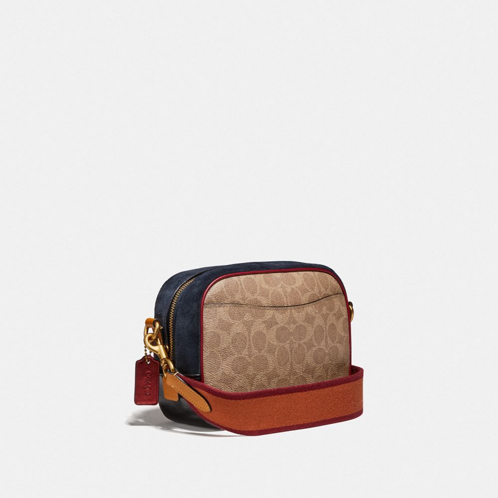 coach camera bag in signature canvas