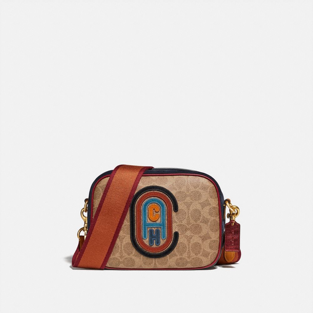 coach camera bag in signature canvas