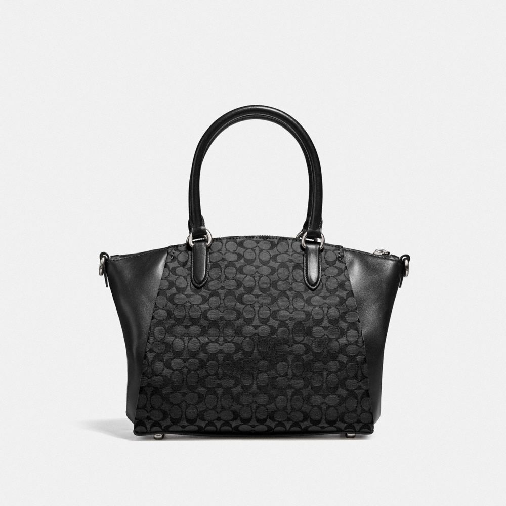 COACH: Elise Satchel In Signature Jacquard