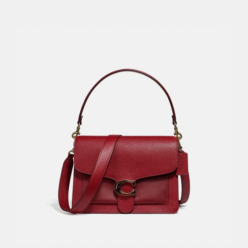 red shoulder bag