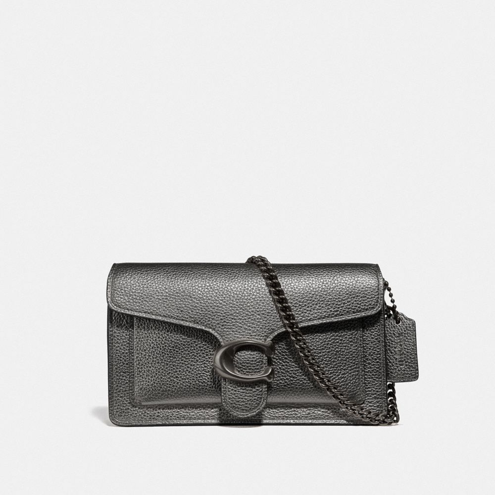 coach phone crossbody in pebbled leather