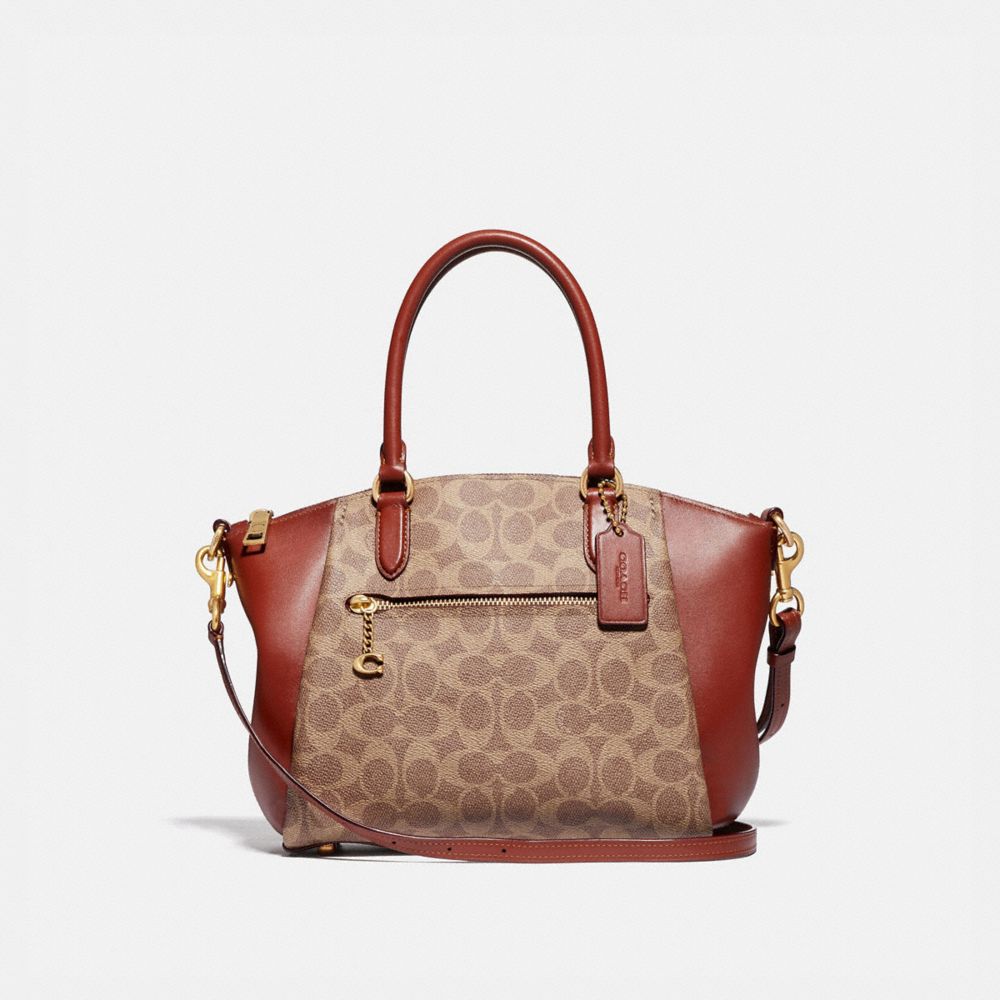 COACH Elise Satchel In Signature Canvas