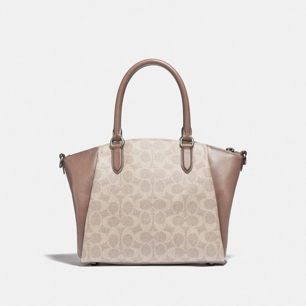 COACH: Elise Satchel In Signature Canvas