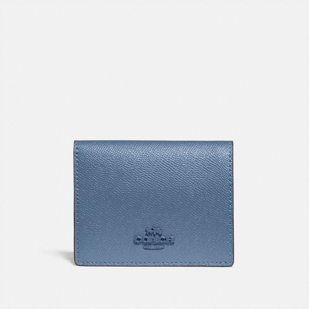 blue coach wallet