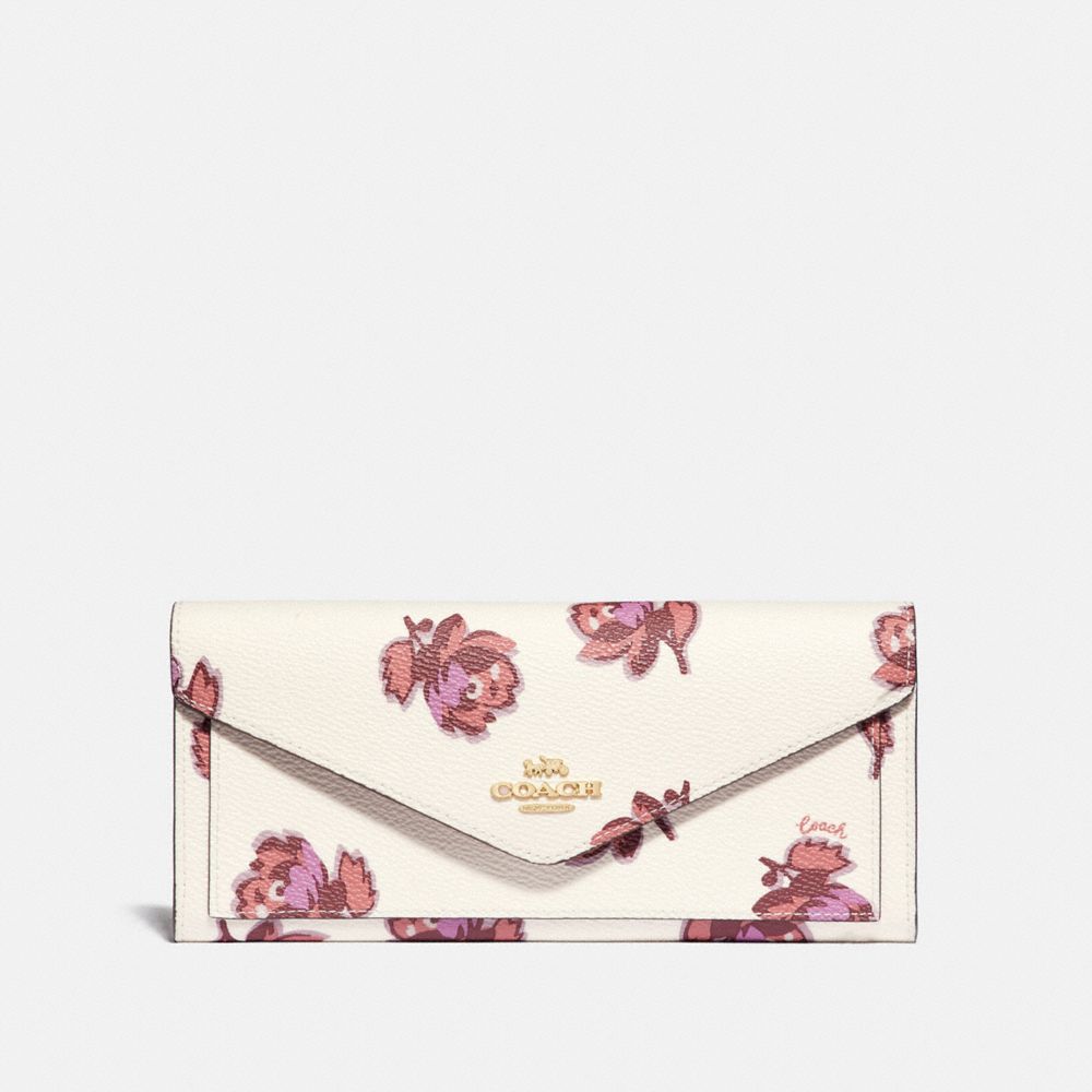 coach wallet floral print