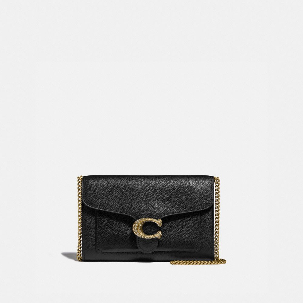 coach black clutch