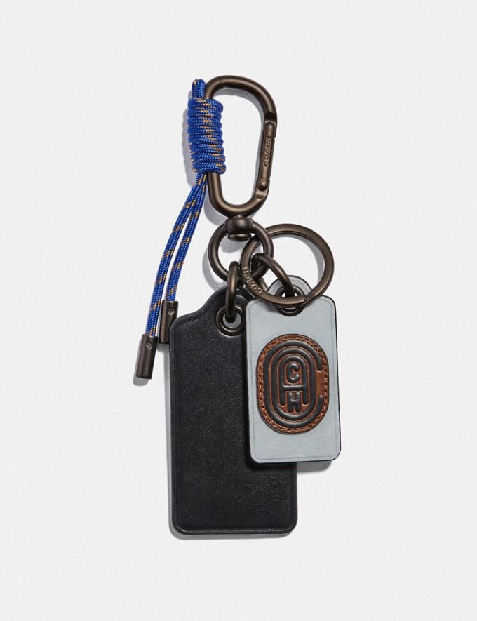 key fob with coach patch
