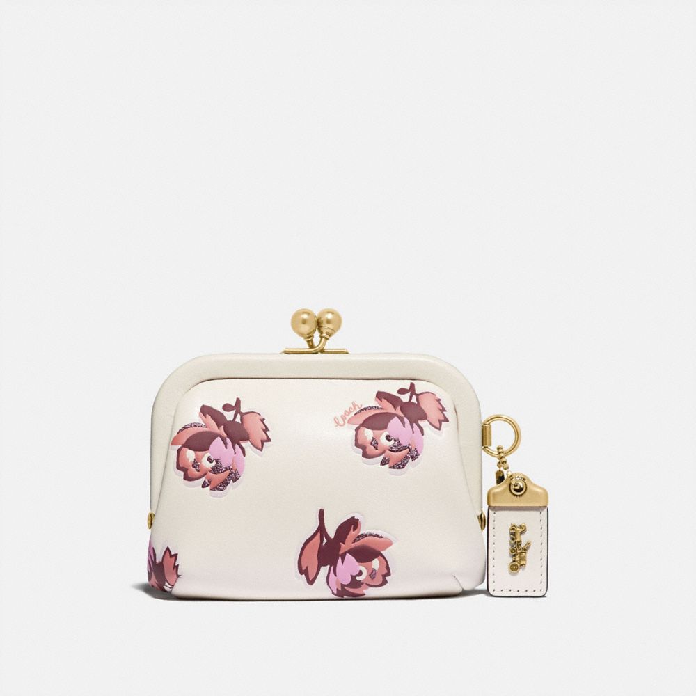 floral coin purse