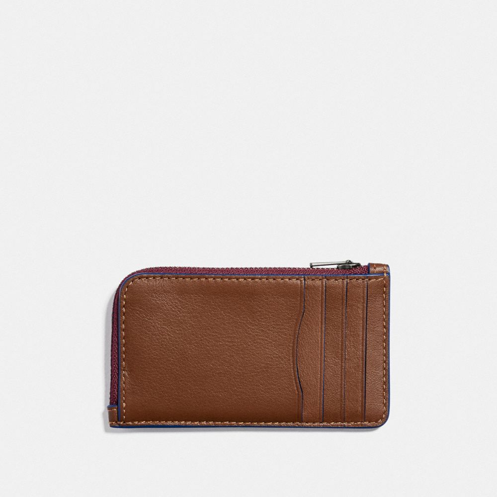 COACH Lzip Card Case With Reflective Patch