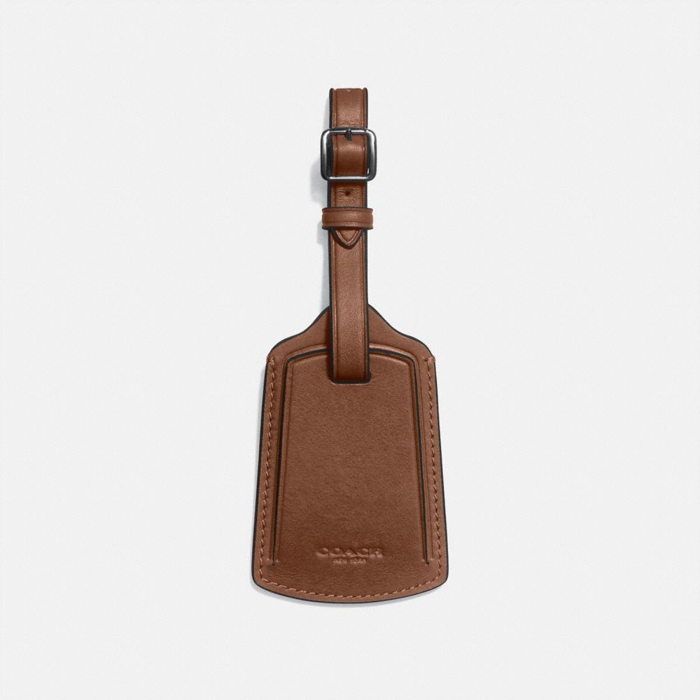 leather bag tag