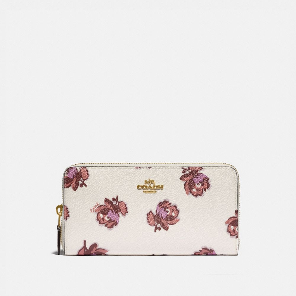 coach wallet floral print