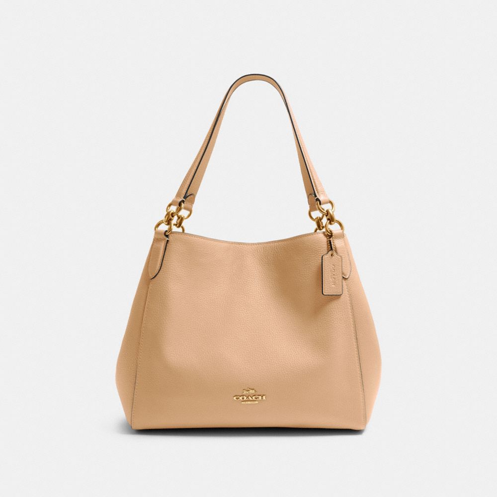 taupe shoulder bag