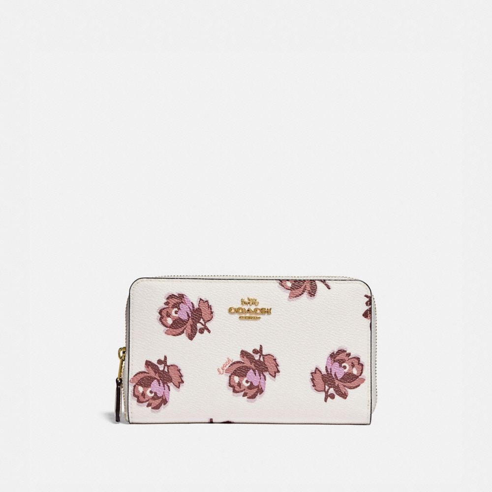 coach wallet floral print