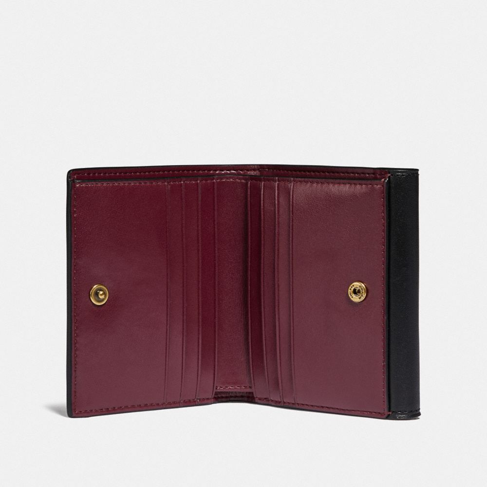 TABBY SMALL WALLET IN COLORBLOCK SIGNATURE CANVAS - Alternate View 2