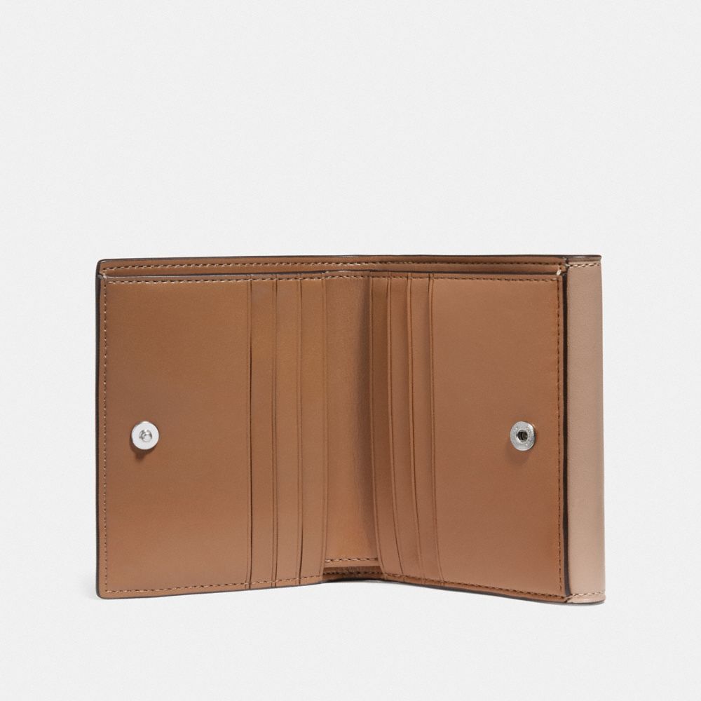 TABBY SMALL WALLET IN COLORBLOCK SIGNATURE CANVAS - Alternate View 1