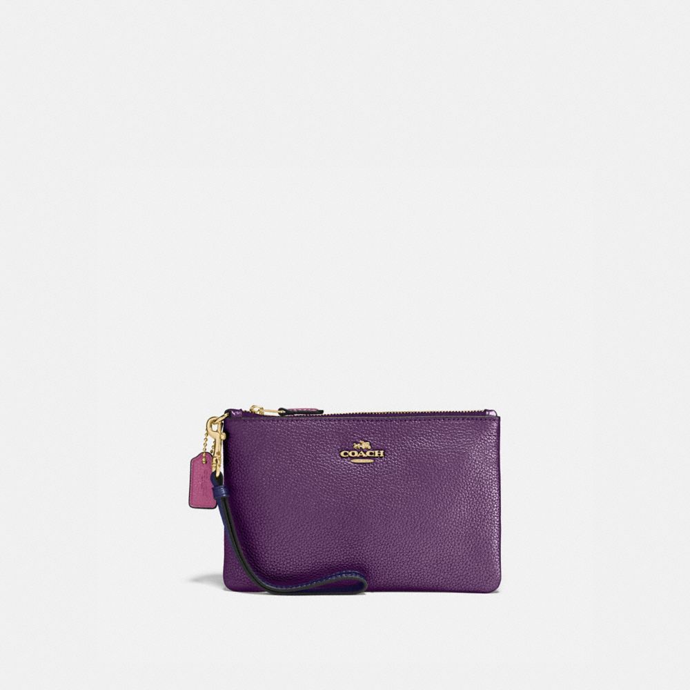 small purple coach purse