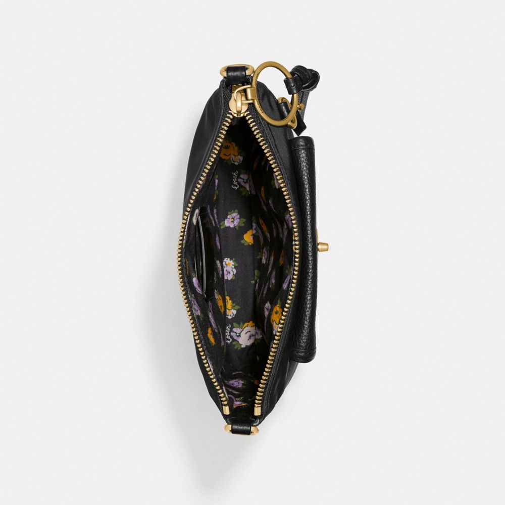 COACH Cargo Crossbody With Vintage Rose Print Interior