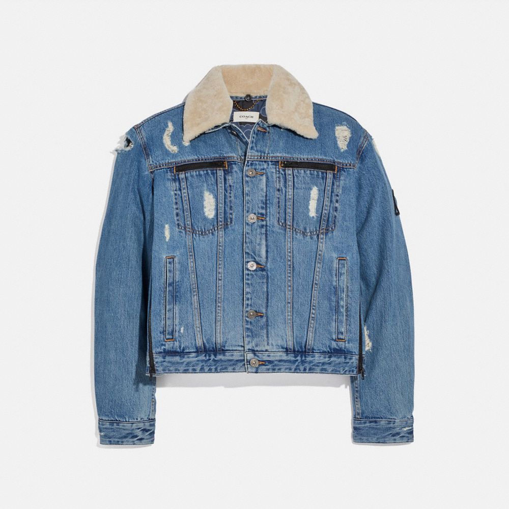 michael b jordan denim jacket